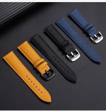 Leather Watchband For Breitling Avenger Blackbird B01 Super Ocean TUDOR IWC Omeg