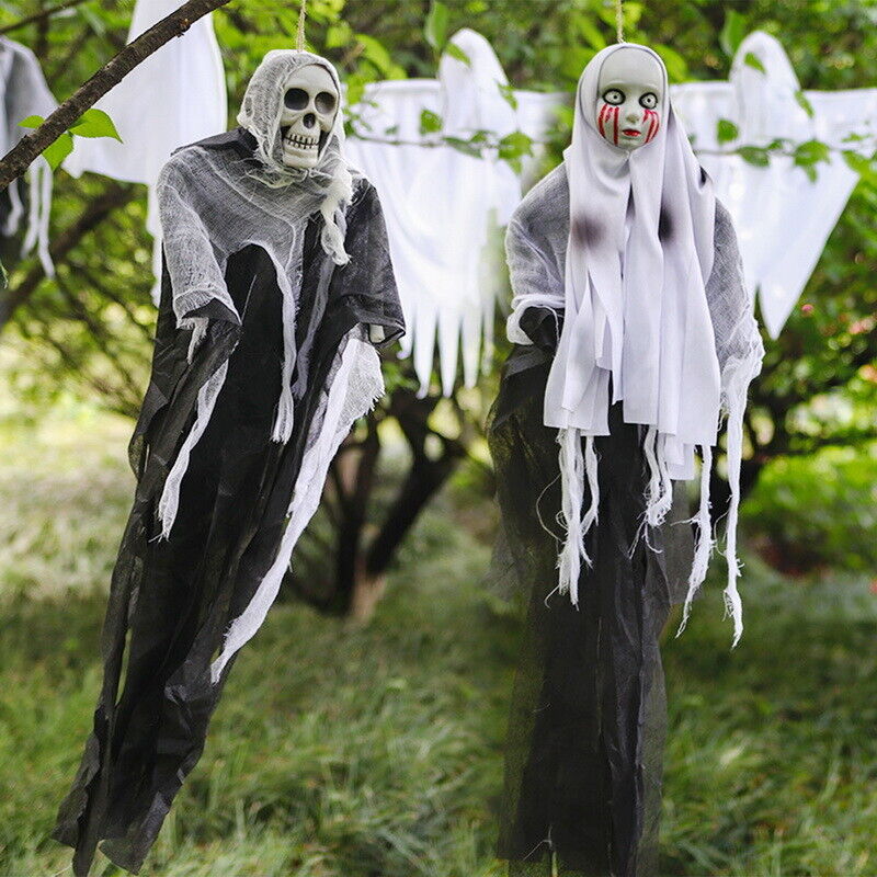 Haunted House Props Halloween Ghost Skeleton Skull Party Horror ...