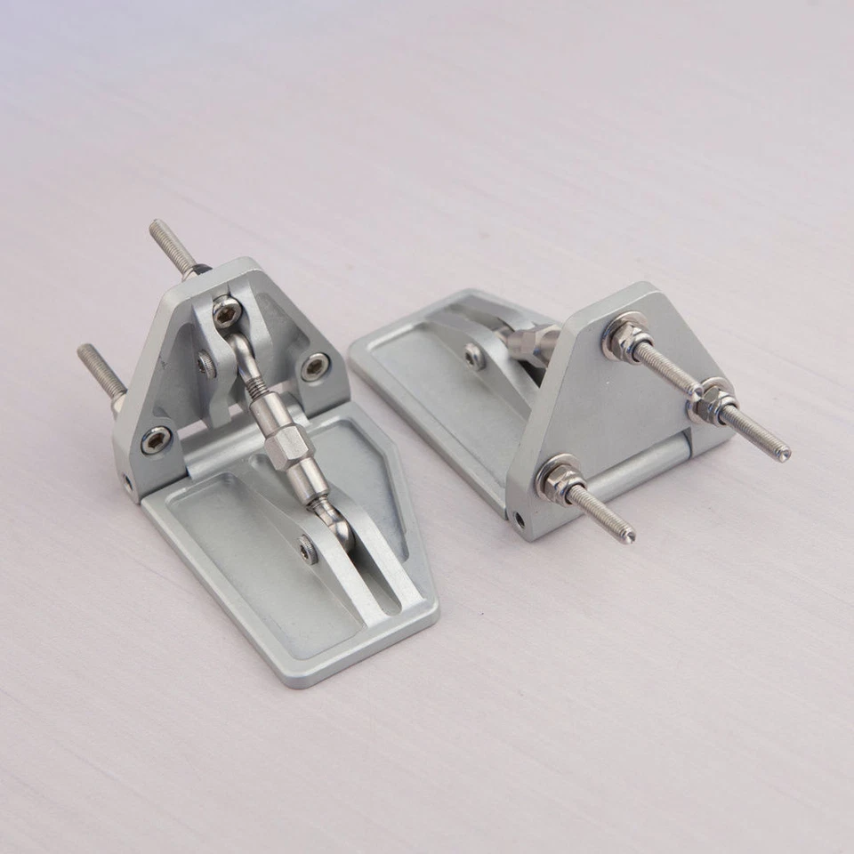 Aluminum Emulational Trim Tab Adjustable 55mmX38mm 1 Pair For RC Boat #1240 - Image 2 of 4