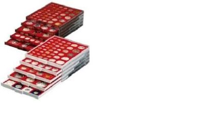 Lindner & Leuchtturm Münzenboxen -GEBRAUCHT! Verschiedene Grössen - Standard!!!