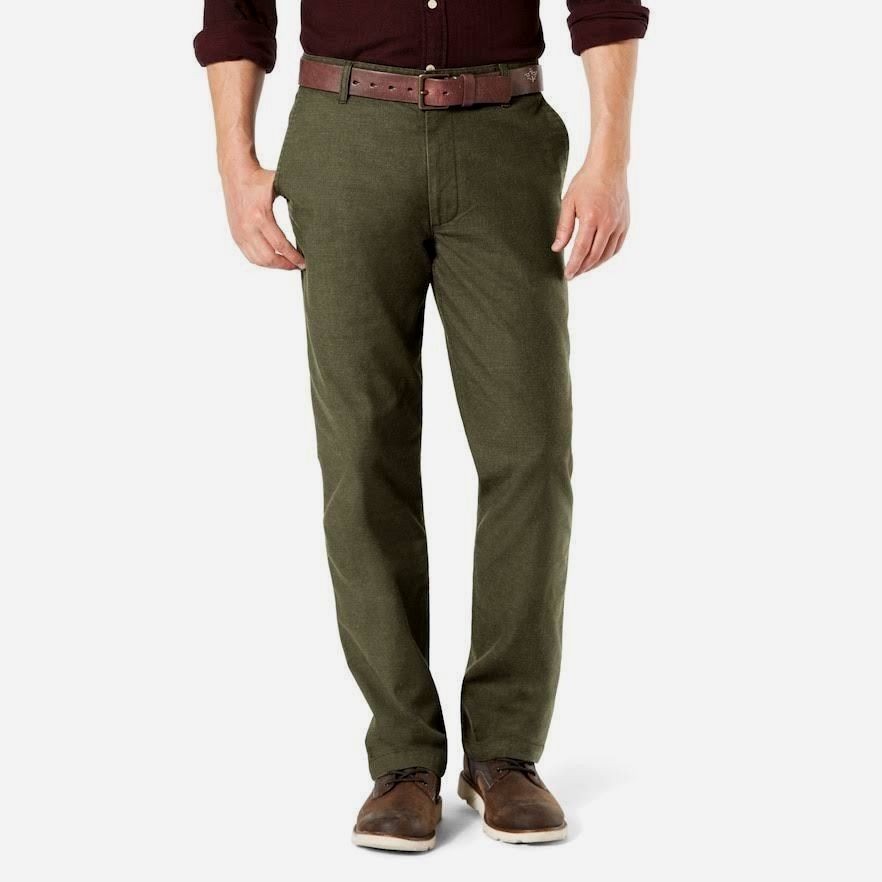 Mens Pants Dockers Broken New Mens Dockers Broken In Khaki Stretch