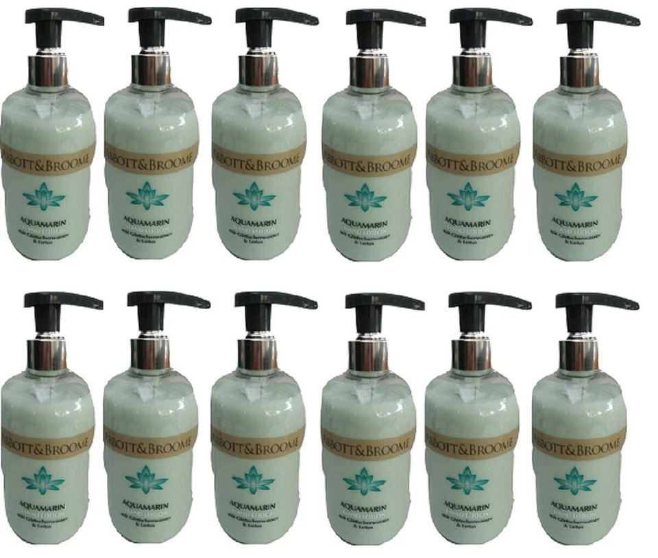 ABBOTT & BROOME Abbott&Broome Handlotion Set 12 x 300 ml Aquamarin **Gletscherwasser und Lotus**