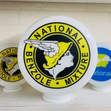 National Benzole 12" Large Gas Petrol Pump Globe, Petrol Memorabilia