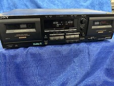 Sony TC-WR645S Cassette Deck With Dolby S -power Tested. Sold Parts. Needs Belts