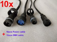 10x Outdoor Stage Light Power cable DJ sharpy moving head beam lights DMX cable