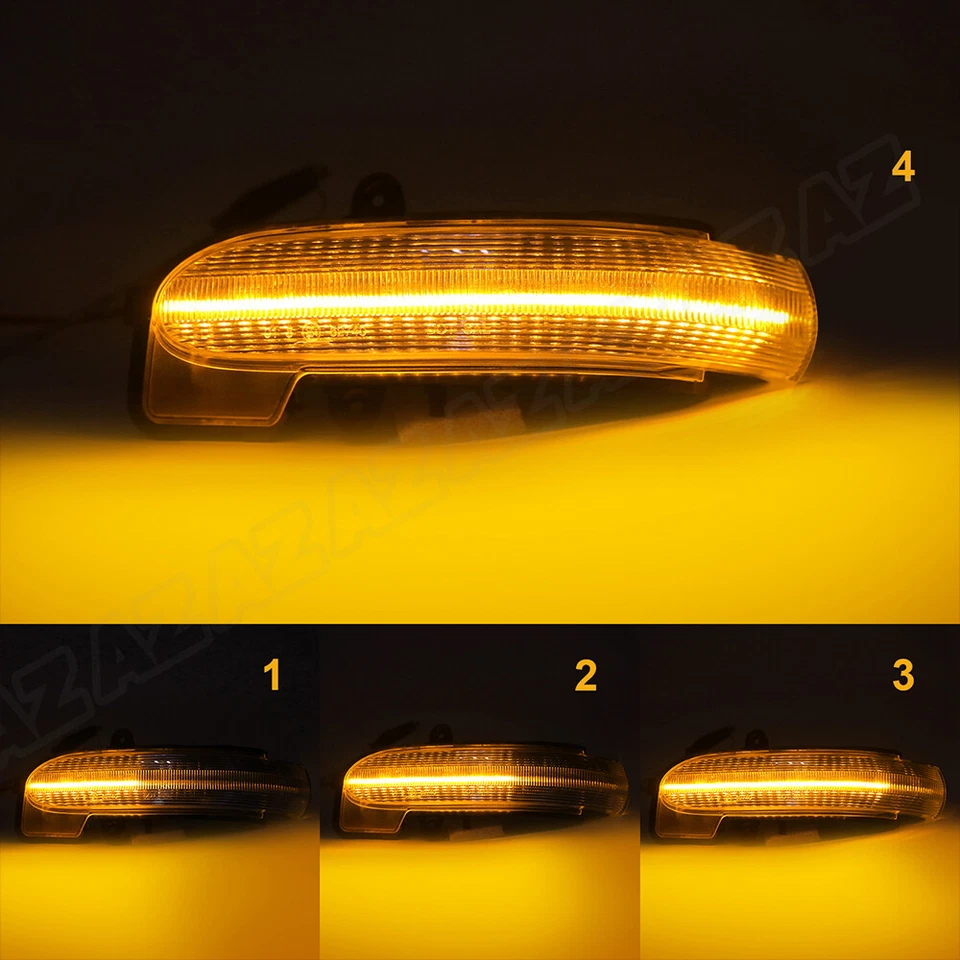 Sequential LED Side Mirror Turn Signal Light For 2000-2007 Mercedes W203 C-Class - Imagem 2 de 4
