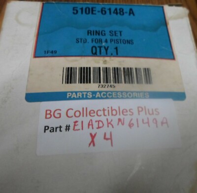 510E-6148-A STD. Piston Ring Set for Ford Major Power Major Super Major Tractors