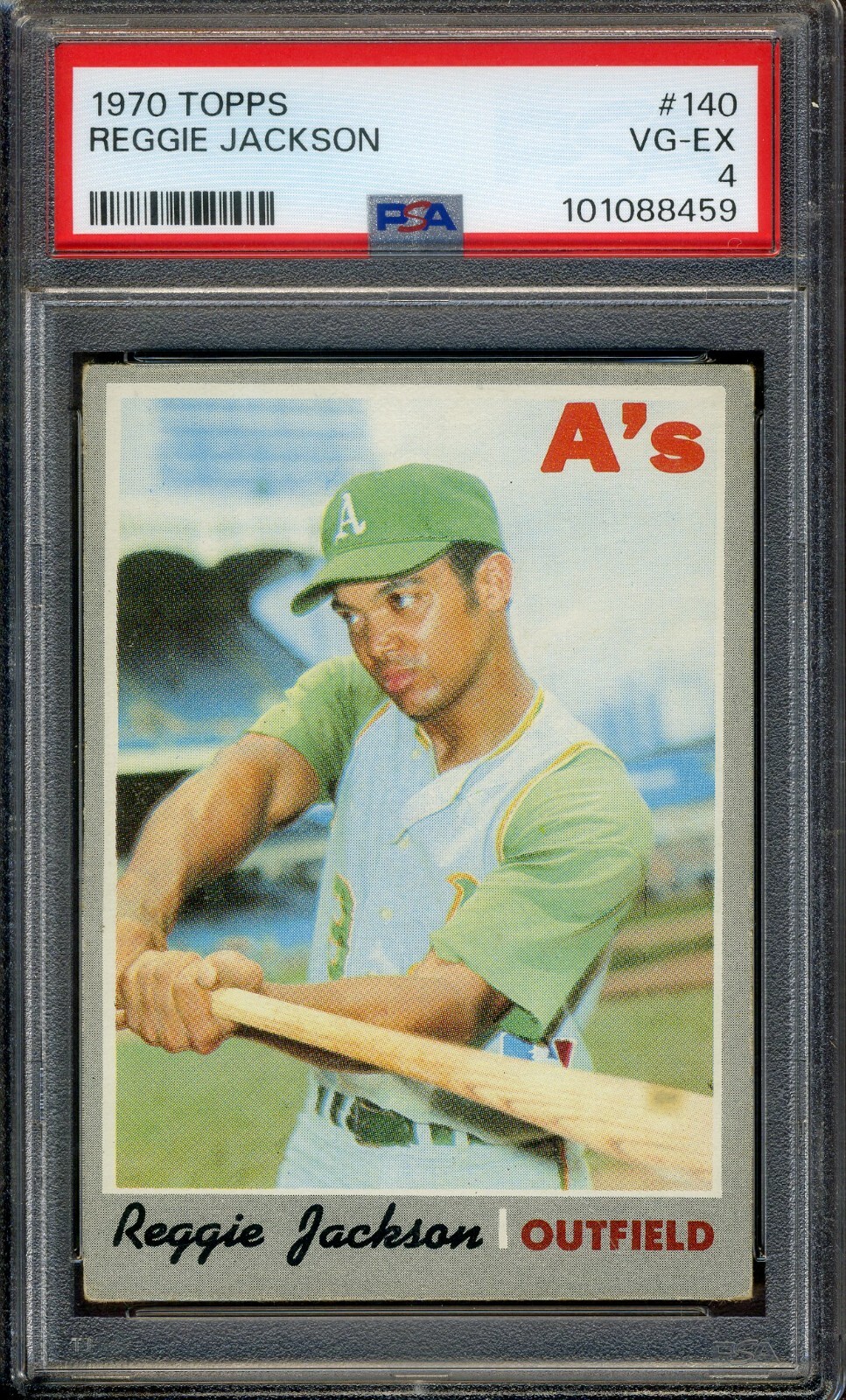 1970 Topps #140 Reggie Jackson PSA 4 VG-EX *Oakland Athletics*
