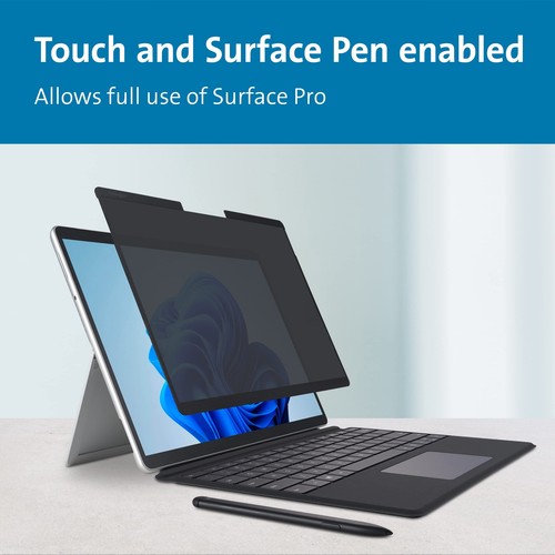 Écran de confidentialité magnétique Kensington Surface Pro 11 10 9 et 8 K51700WW - Photo 5/7