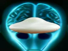 Ufo model ( White ) flying saucer 