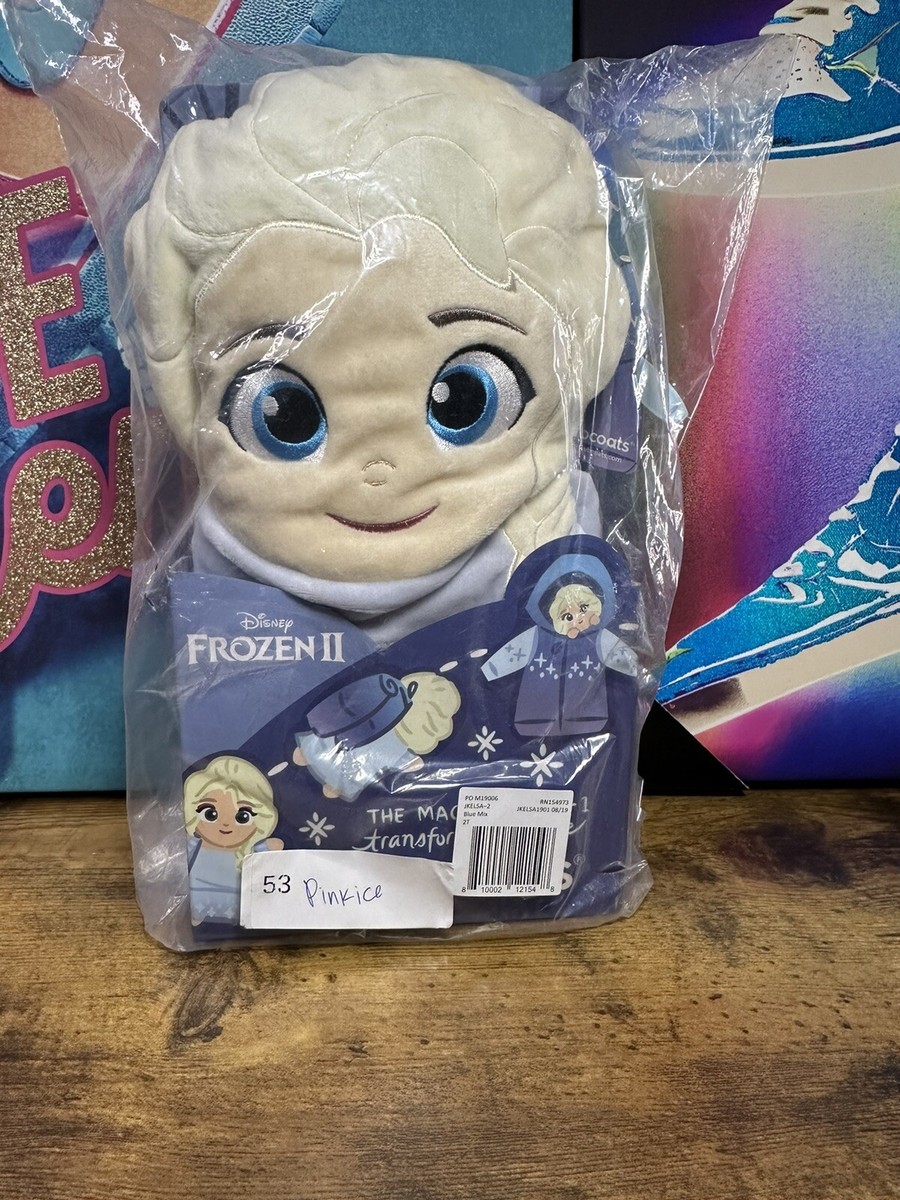Disney Cubcoats Frozen II Elsa 2-in-1 Hoodie Full Zip Girls Size