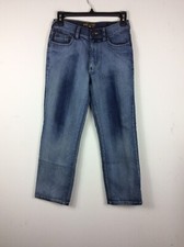 Ring of Fire Straight Leg Fit Boy's Jeans Sz 14 Blue Jeans 26W x 25L  EUC