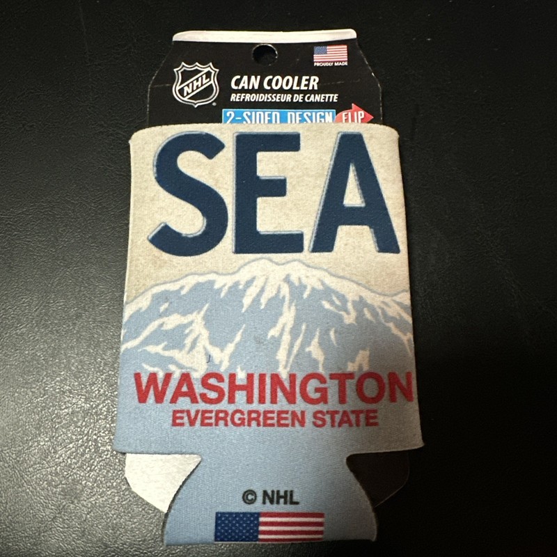 Seattle Kraken Beer Can Cooler Coozie NEW 