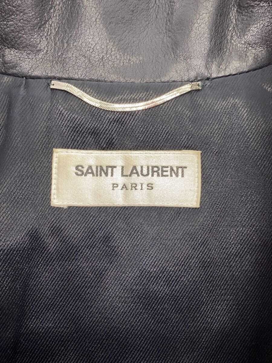 Saint Laurent 2014 Eddy Period Blouson giacca pelle 44 Pelle di mucca Nero 36184