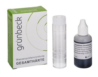 Gruenbeck Wasserprüfeinrichtung Gesamthärte GraddH und Gradf_