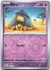Abra 063/165 Common 151 Pokemon Reverse Holo Near Mint
