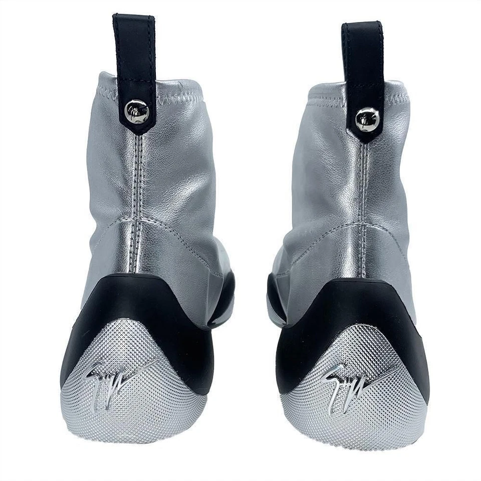 Zapatilla deportiva para mujer Giuseppe Zanotti de salto ligero plateada Foto 4 de 4