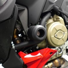 Motorcycle Frame Crash Pads, Engine Case Sliders Protector, Black Nylon, Bolt