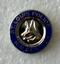USA - St Lpuis Poice Dog Section Lapel/Tin Pin, in Excellent Condition