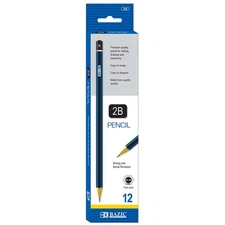 BAZIC #2B Premium Wood Pencil (12/Pack), pack of 24