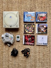 Sega Dreamcast Console Bundle - Controller, VMU, 5x Games + A/V & Power Cables