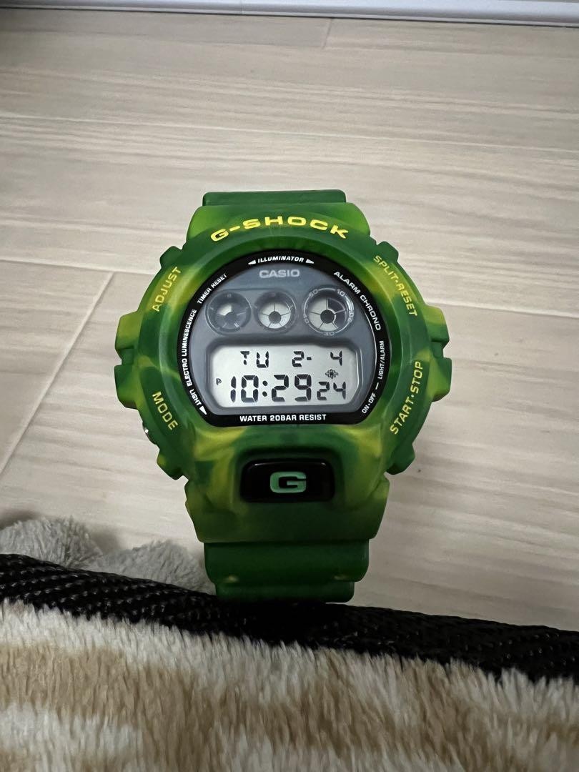 G-Shock DW-6900 Digital Watch Green/Yellow - Used with Minor G-Shock DW-6900 Digital Watch Green/Yellow - Used with Minor