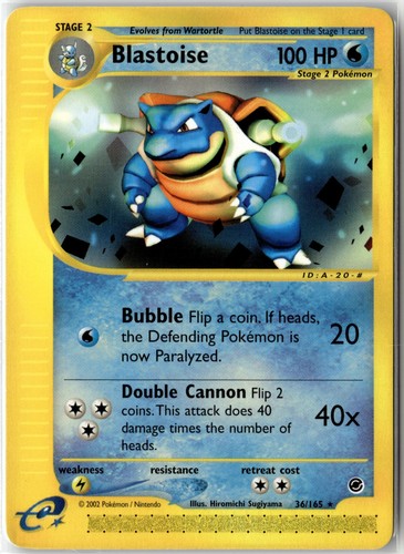 Blastoise (36) Rare Expedition 036/165 LP