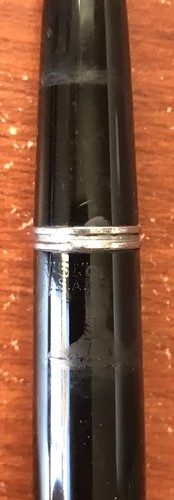 Pluma Estilográfica Parker 51 Vintage Cuerpo Negro Plata Esterlina Tapa Diamante Azul - Imagen 7 de 9