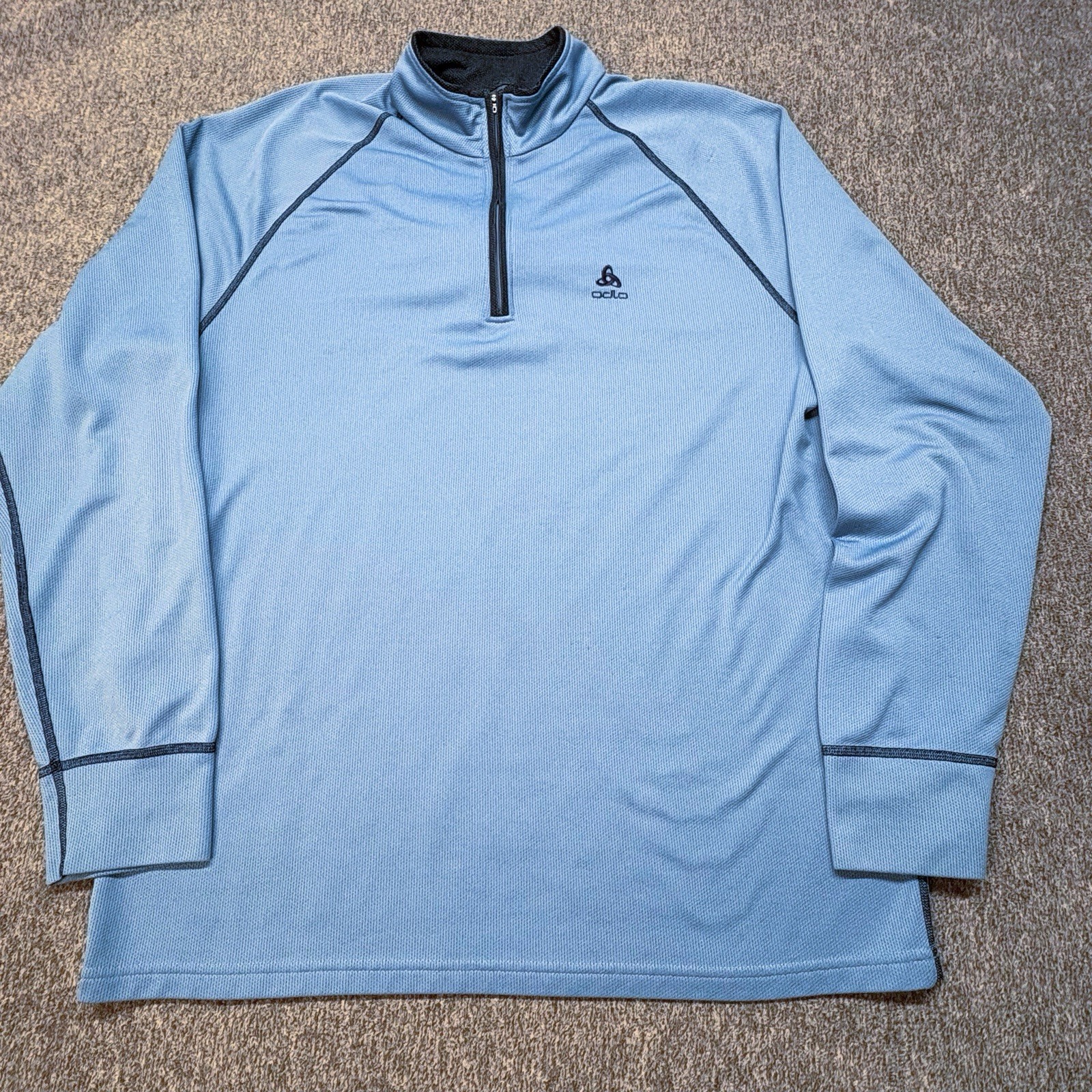 Odlo Performance Wool 1/4 Zip Pullover Sweater Me… - image 2