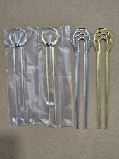 4Pcs Metal U Shaped Hairpin Large French Hair Pins Vintage Hair Sticks Hair Fork
