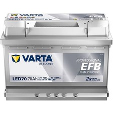 VARTA 932070076K312 Professional EFB Dual Purpose LED70 Batteria 12V 70Ah 760A