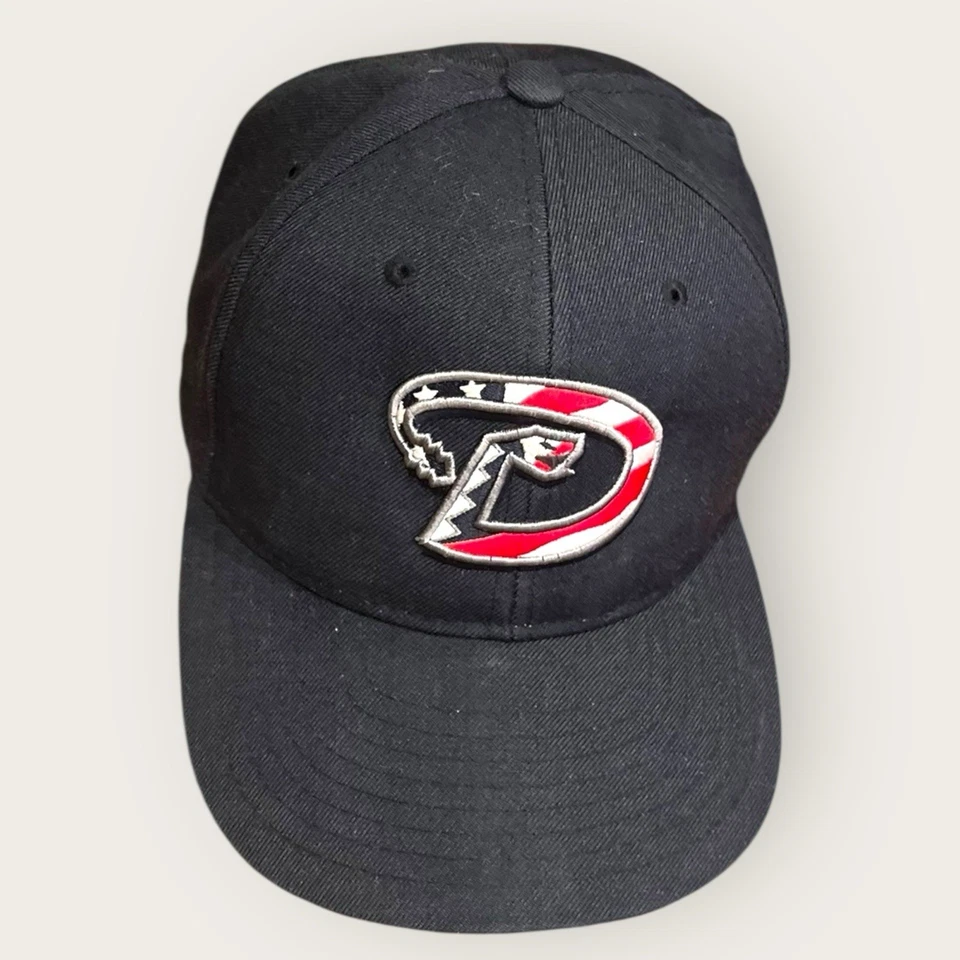 Arizona Diamondbacks patriotic D Backs USA Flag Logo Hat Black adjustable MLB - Image 2 of 4
