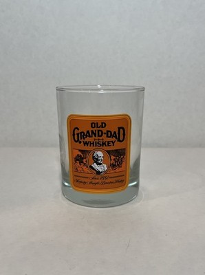 RARE OLD GRAND-DAD KENTUCKY STRAIGHT BOURBON WHISKEY ROCKS GLASS