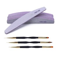 Nagelfeilen, Set Mit 13 Professionellen Nagelfeilen, Doppelseitig, 100/180 Kö...