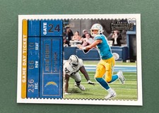 2022 Panini Contenders Football Justin Herbert Game Day Ticket #GMD-JHE Chargers