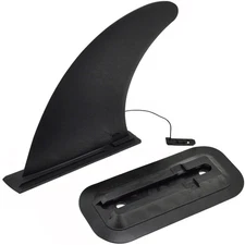 DSHE Detachable Center Fin Black Kayak Rudder Kit Skeg Tracking Fin Watershed...