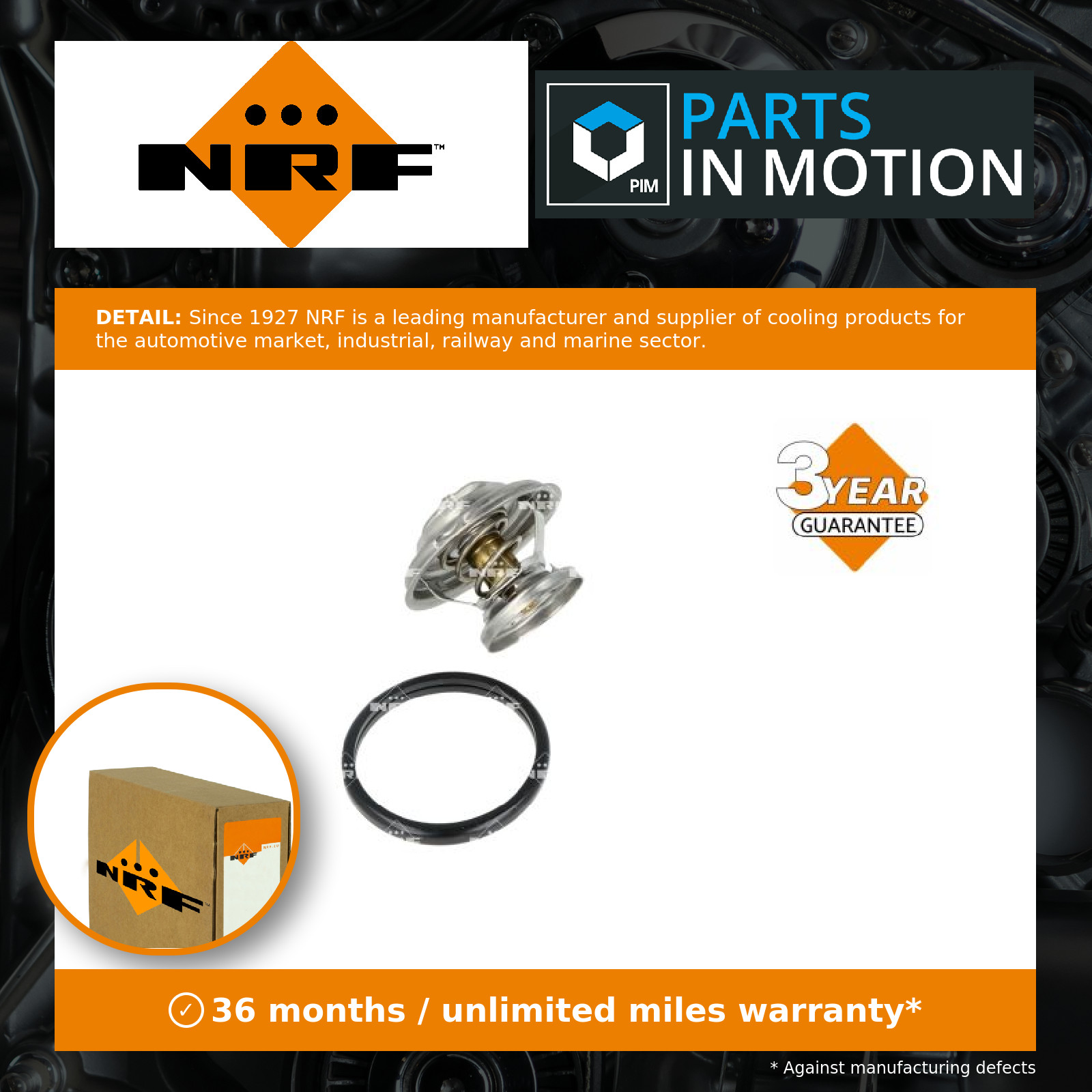 Coolant Thermostat fits SSANGYONG KORANDO KJ 2.3D 2.9D 96 to 00 NRF 6062030275 - Image 8