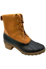 Sperry Women's Saltwater Heel Rain Boot Tan/Brown