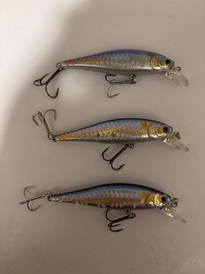 Lucky Craft Pointer 65SP-MS American Shad-Lot of 3-Suspending Minnow Bait