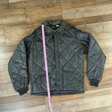 70s VTG Big Smith Quilted Jacket Men's Sz M Black Union USA Made Workwear #48117