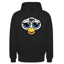 Furby Portrait Gesicht Mit Großen Augen Unisex Hoodie