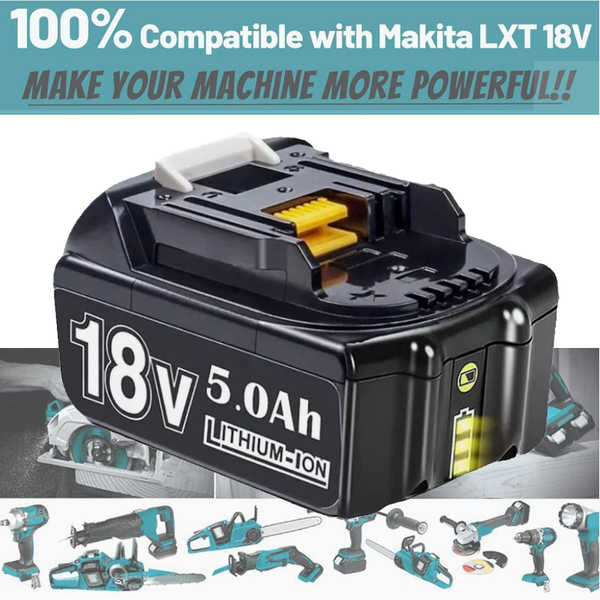 Neu FüR Makita BL1850B Akku 18V 5,0Ah Li-Ion Ersatzakku Led 197280-8-image