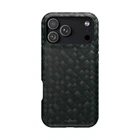 Dark Carbon Fiber Texture Magnetic Impact-Resistant iPhone Case | MagSafe compat