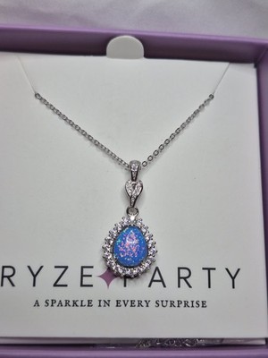 Ryze Necklace Solaris Opal On 925 Sterling Silver 