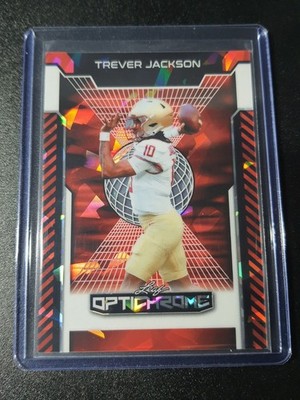 Trever Jackson - Leaf Optichrome 2025 - Florida State - Red Cracked Ice - 1/1