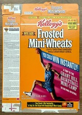 Caja de cereales vacía Kellogs Frosted Mini Wheats 1996 Grant Hill