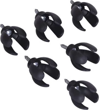 Baitaihem 6 PCs Golf Ball Pick Up Retriever Claw Sucker Tool Black 