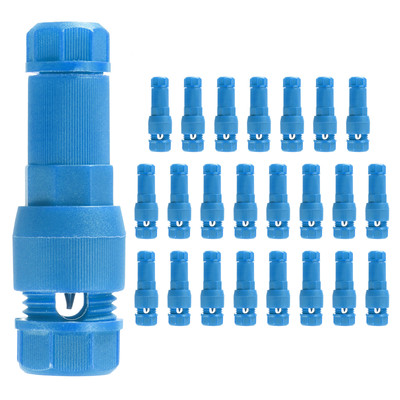 Low Voltage Wire Connector, 24 Pcs 12-20 Gauge Wire Connector Waterproof, Blue