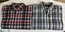Ridgecut Toughwear Heavy Flannel Shirt Mens Size L Black Red /Multi Blue Plaid-2
