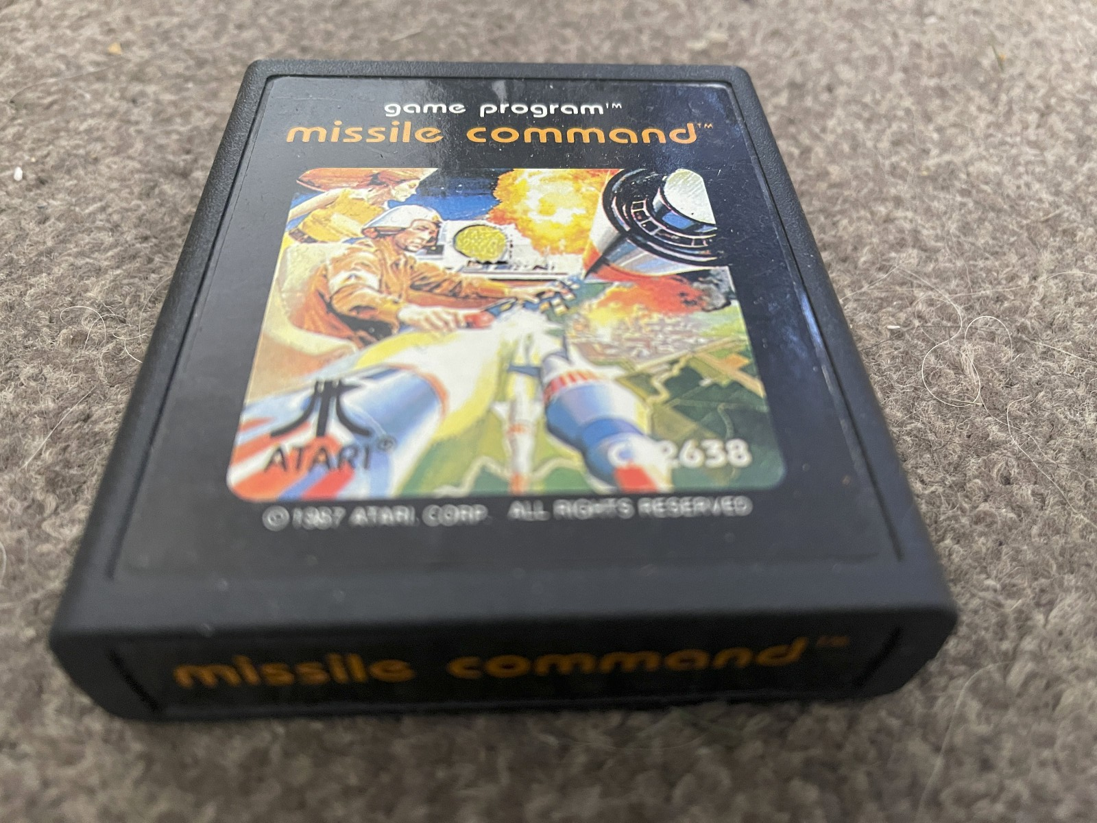 Missile Command - Atari 2600 VCS Game Cartridge- Tested & Working
